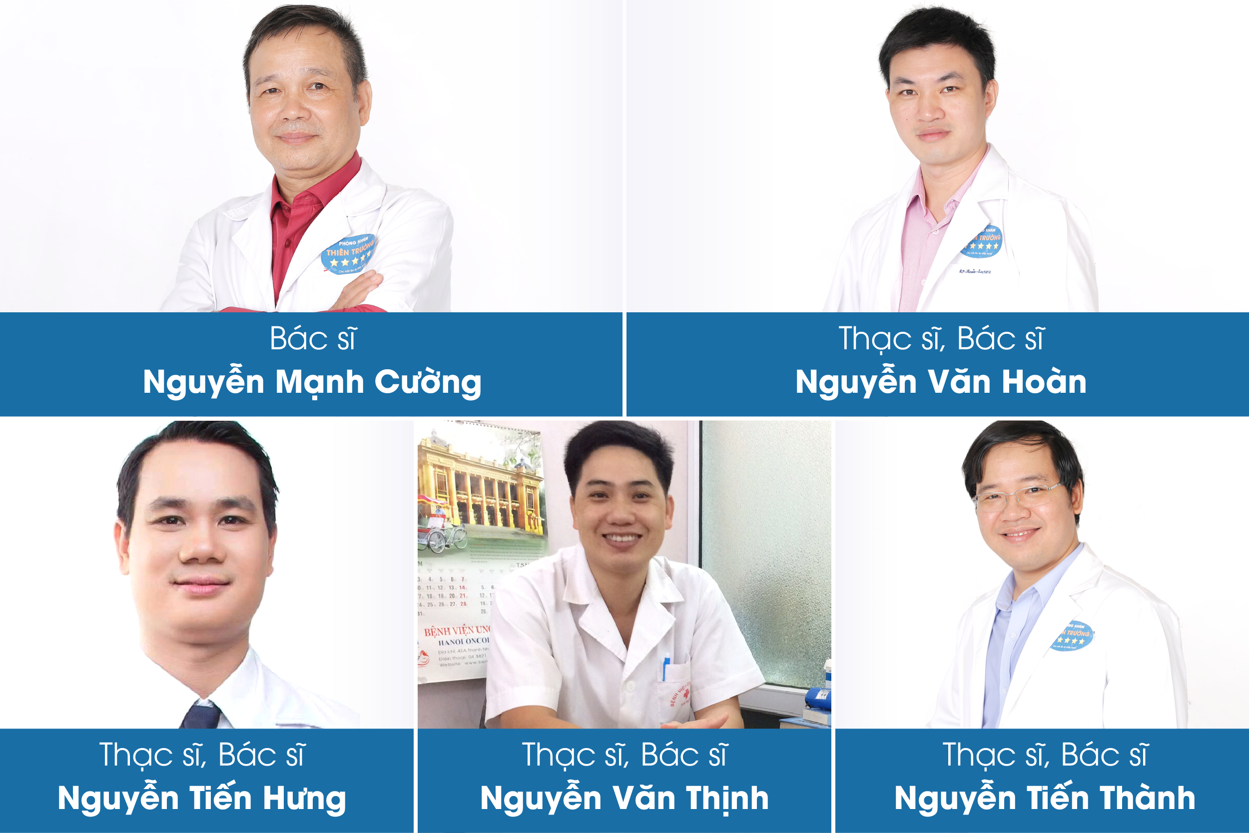 Hình ảnh: Đội ngũ y Bác sĩ tại Phòng khám Da liễu Thẩm mỹ Thiên Trường