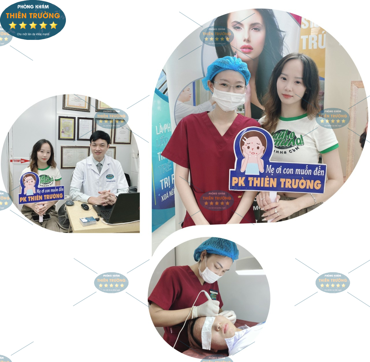 Hình ảnh : Bệnh nhân đã điều trị mụn tại phòng khám.