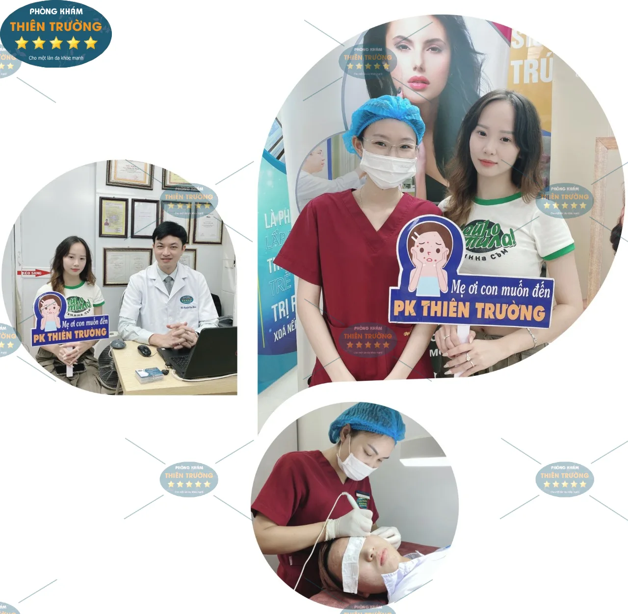 Hình ảnh : Bệnh nhân đã điều trị mụn tại phòng khám.