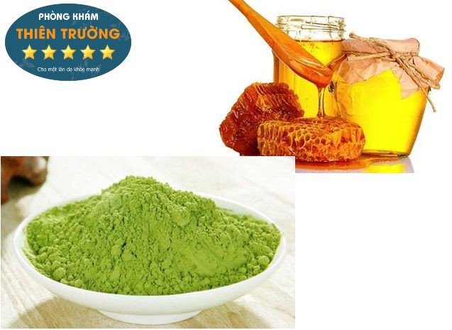 Hình ảnh: Tẩy da chết bằng trà xanh và mật ong