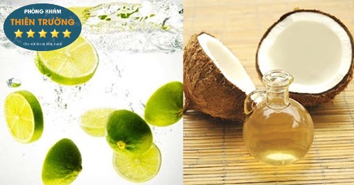 Hình ảnh: Tẩy da chết bằng dầu dừa và nước cốt chanh