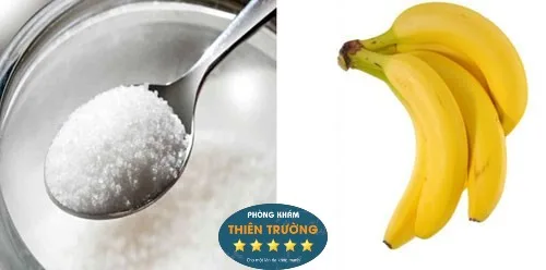 Hình ảnh: Tẩy da chết bằng đường và chuối