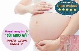 Hình ảnh: sùi mào gà ở phụ nữ mang thai