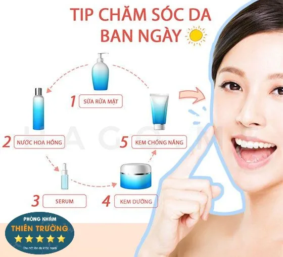 Hình ảnh: 5 bước chăm sóc da buổi sáng.