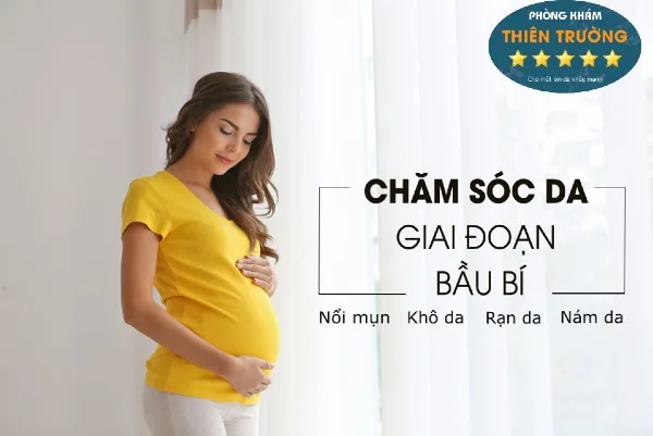Hình ảnh: Các vấn đề về da mẹ bầu dễ gặp phải trong quá trình mang bầu.