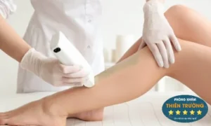 Hình ảnh: Triệt lông chân bằng công nghệ 5G+.