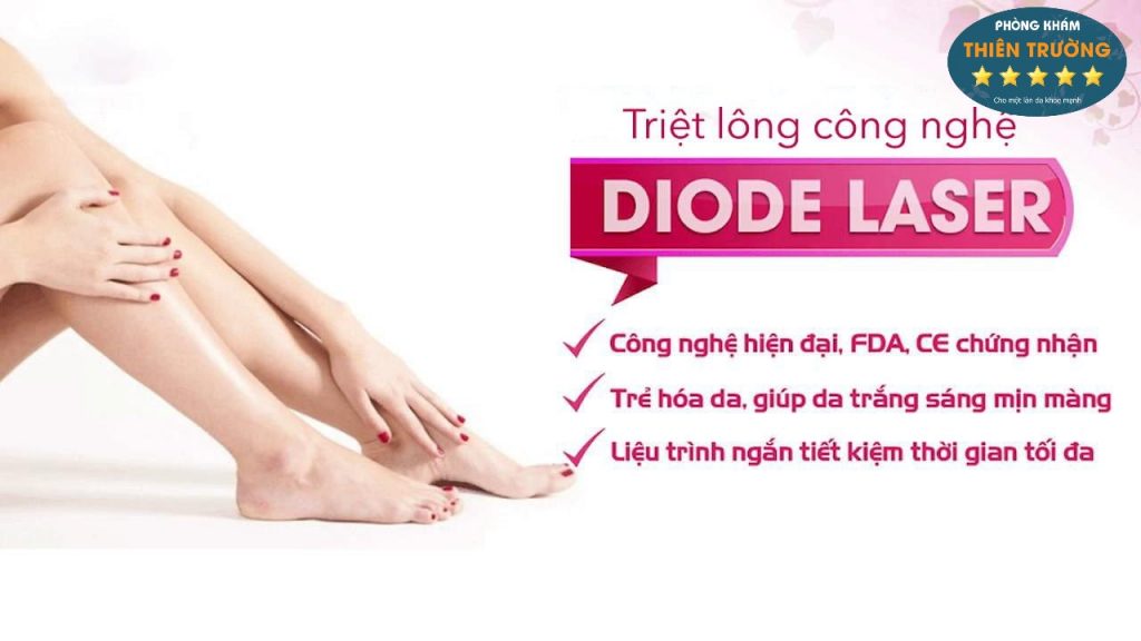 Hình ảnh: Công nghệ triệt lông laser diode.