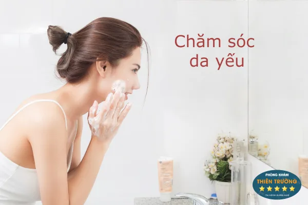 chăm sóc da yếu
