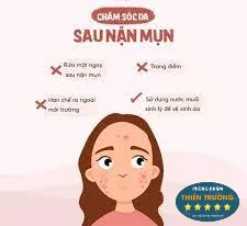 chăm soc da sau nan mun