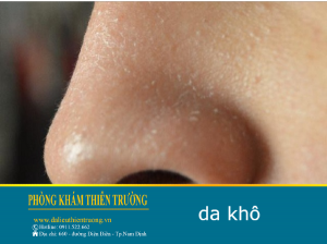 Hình ảnh: Da khô mũi.