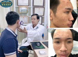 Hình ảnh: Bác sĩ đang thăm khám cho khách hàng.