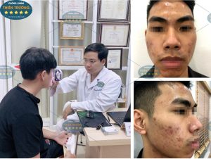 Hình ảnh: Bác sĩ đang thăm khám cho khách hàng.