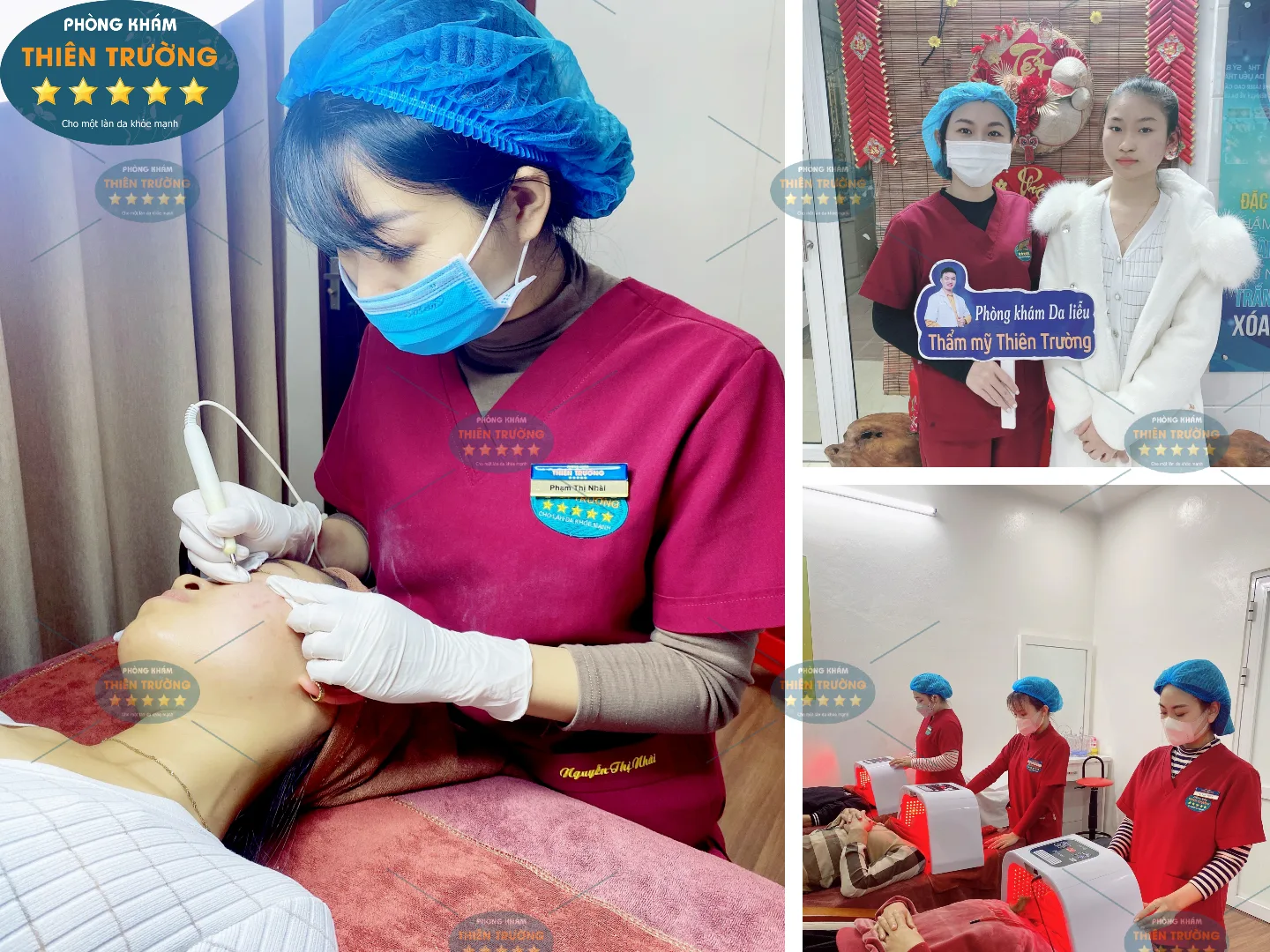 Hình ảnh: Các khách hàng đang điều trị tại phòng khám.