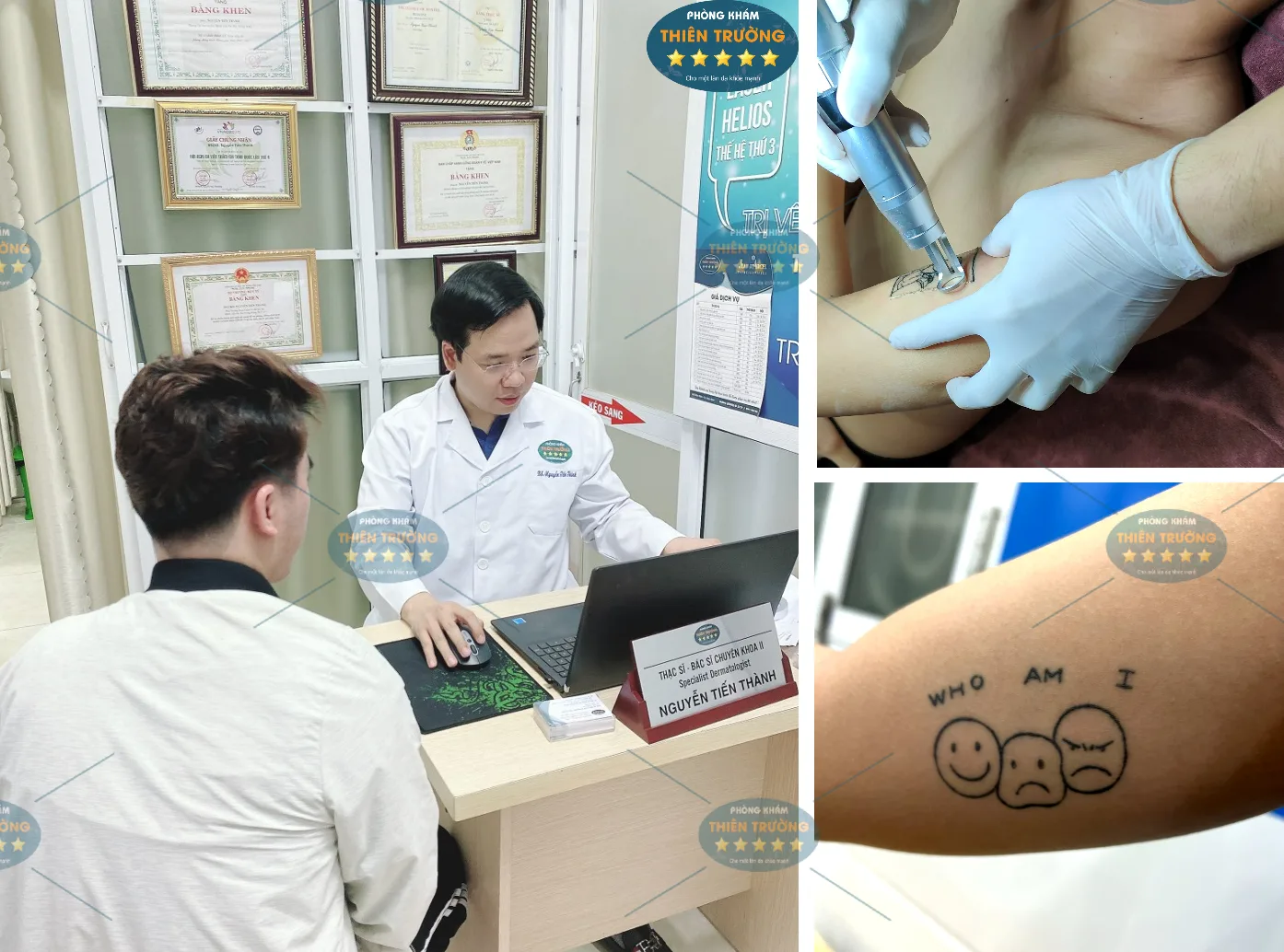 Hình ảnh: Bác sĩ Nguyễn Tiến Thành thăm khám cho khách.