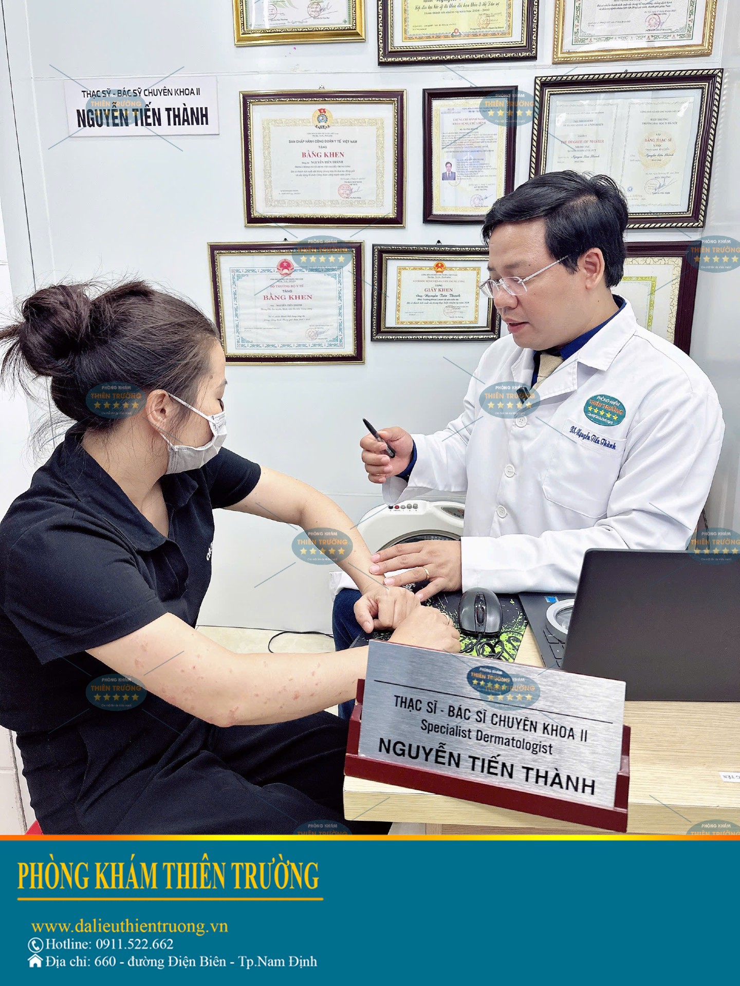 Hình ảnh : bác sĩ thăm khám bệnh