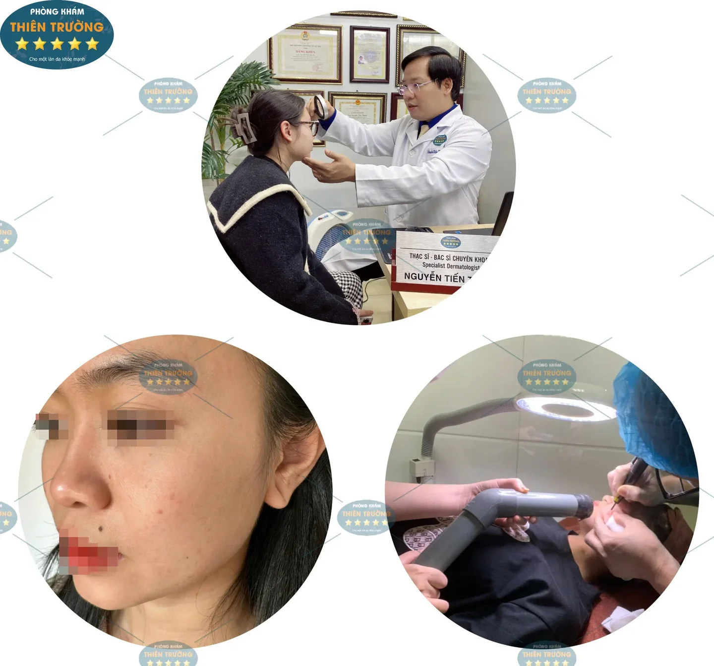 Hình ảnh : Bác sĩ đang thăm khám và điều trị.