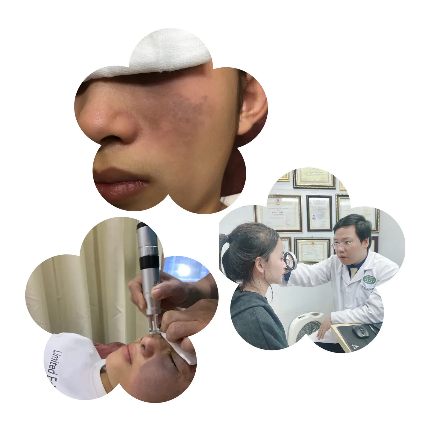 Hình ảnh: Bác sĩ đang khám bệnh và điều trị.